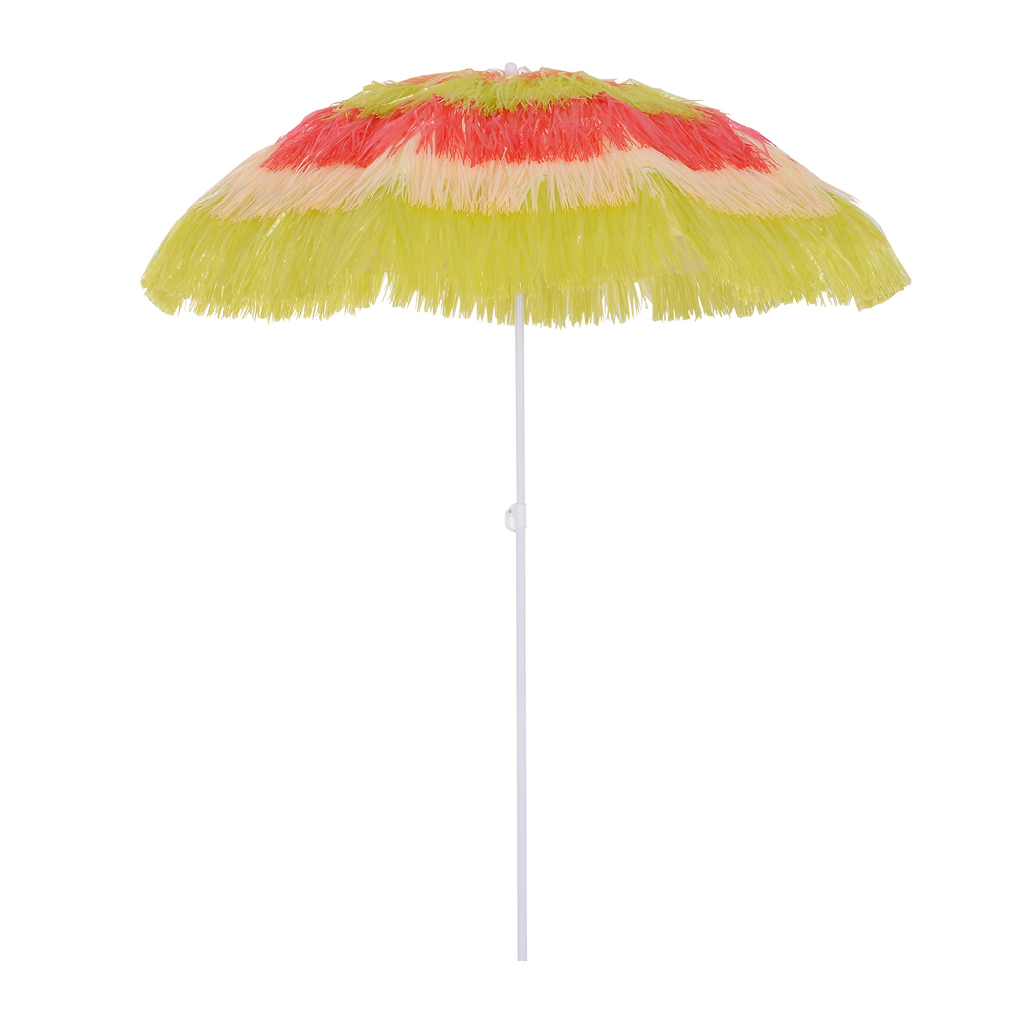 Sun Umbrella Beach Ø160cm windproof stable Beach umbrella height adjustable and tiltable Balcony umbrella foldable garden umbrella for travel, beach, balcony Multicolored