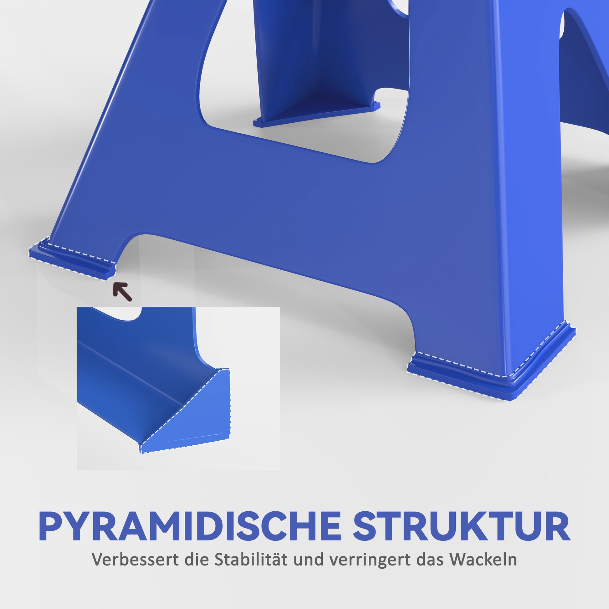 Support Stand 3 Ton Load Capacity 2 Pieces Support Stand incl Safety Pin 13-Step Height Adjustable 385 mm to 600 mm Support Stands Car Jack Stand for Workshop Garage Blue