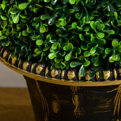 Artificial Plants Set of 2, UV Resistant Fake Plant in Flowerpot, 90 cm Boxwood Plant for Indoor, Outdoor