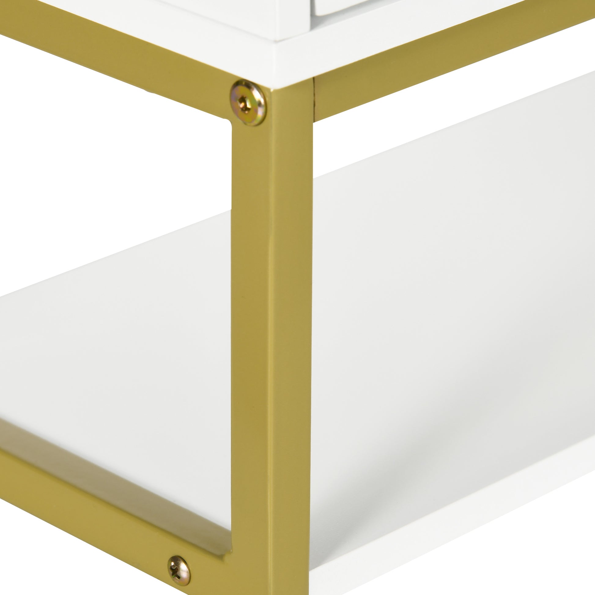 Modern Wall-Mounted Bathroom Cabinet Suspended Bathroom Furniture with 1 Steel Handle and Adjustable Shelves for Kitchen 60x20x51 cm White
