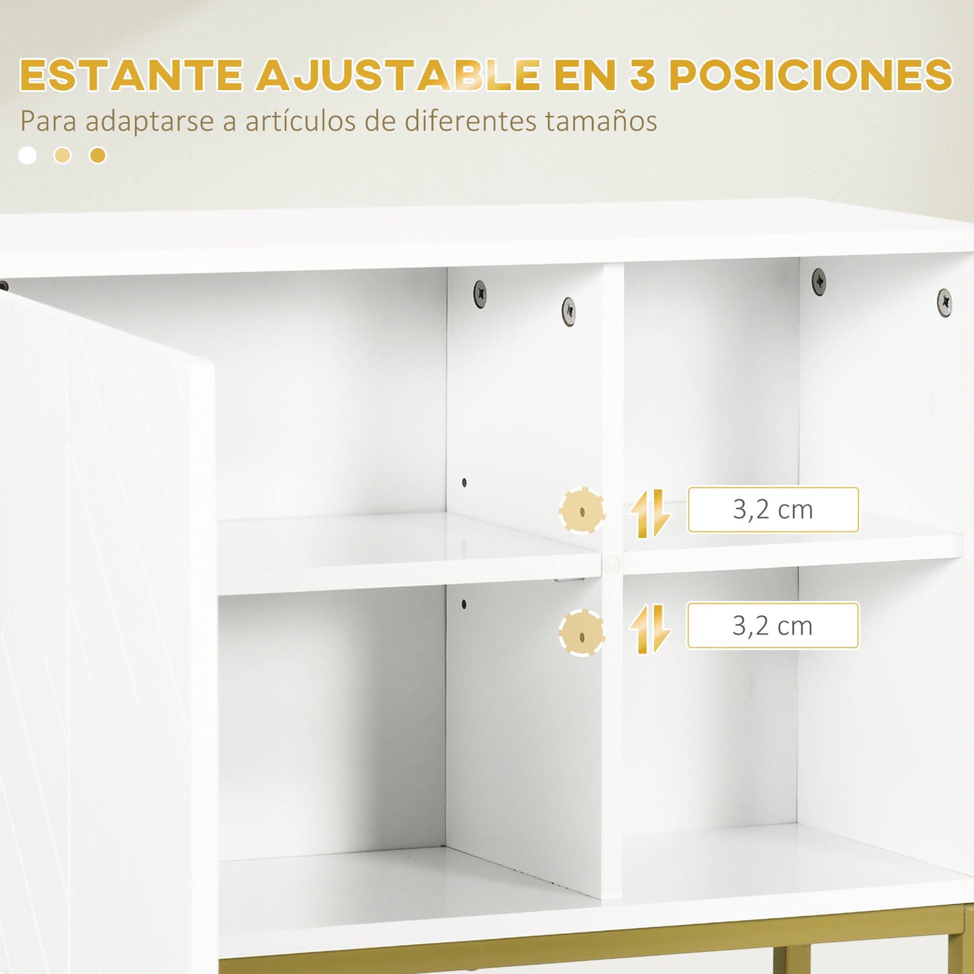 Modern Wall-Mounted Bathroom Cabinet Suspended Bathroom Furniture with 1 Steel Handle and Adjustable Shelves for Kitchen 60x20x51 cm White