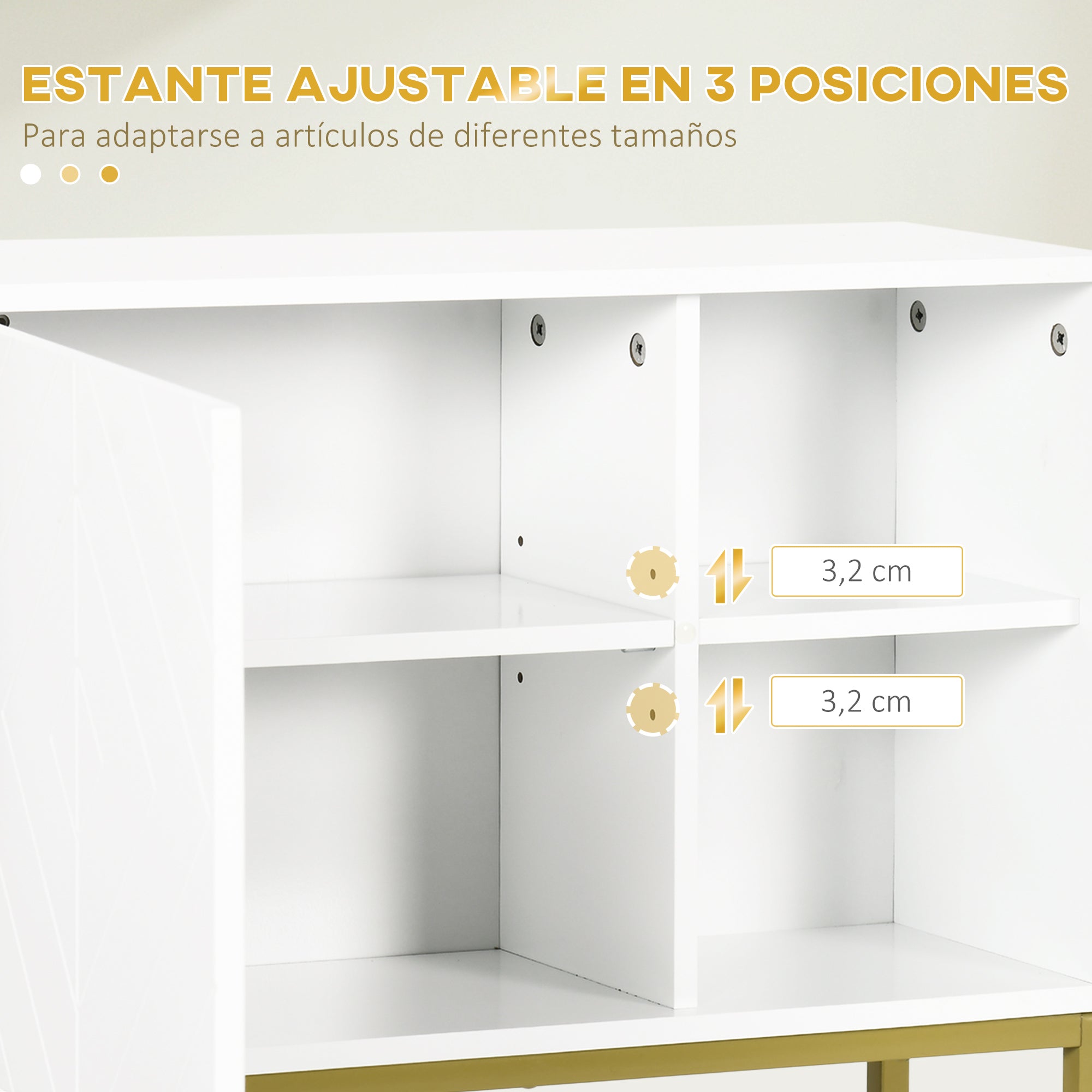 Modern Wall-Mounted Bathroom Cabinet Suspended Bathroom Furniture with 1 Steel Handle and Adjustable Shelves for Kitchen 60x20x51 cm White