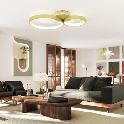 40W LED Ceiling Lamp Modern LED Ceiling Light 3000 K/4000 K/6500 K for Bedroom Living Room Kitchen Dining Room Gold