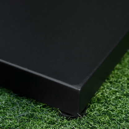 Umbrella Stand, Umbrella Holder, Umbrella Base, for Ø35 mm, Ø38 mm, Ø48 mm, Metal, Black, 45 x 45 x 39 cm