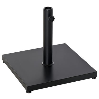 Umbrella Stand, Umbrella Holder, Umbrella Base, for Ø35 mm, Ø38 mm, Ø48 mm, Metal, Black, 45 x 45 x 39 cm