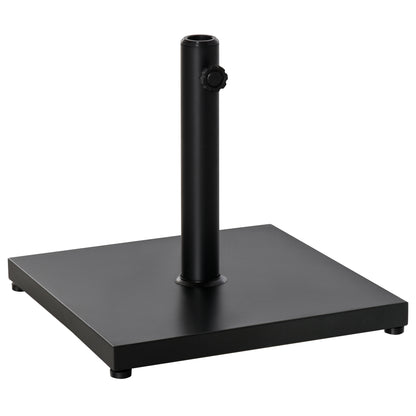 Umbrella Stand, Umbrella Holder, Umbrella Base, for Ø35 mm, Ø38 mm, Ø48 mm, Metal, Black, 45 x 45 x 39 cm