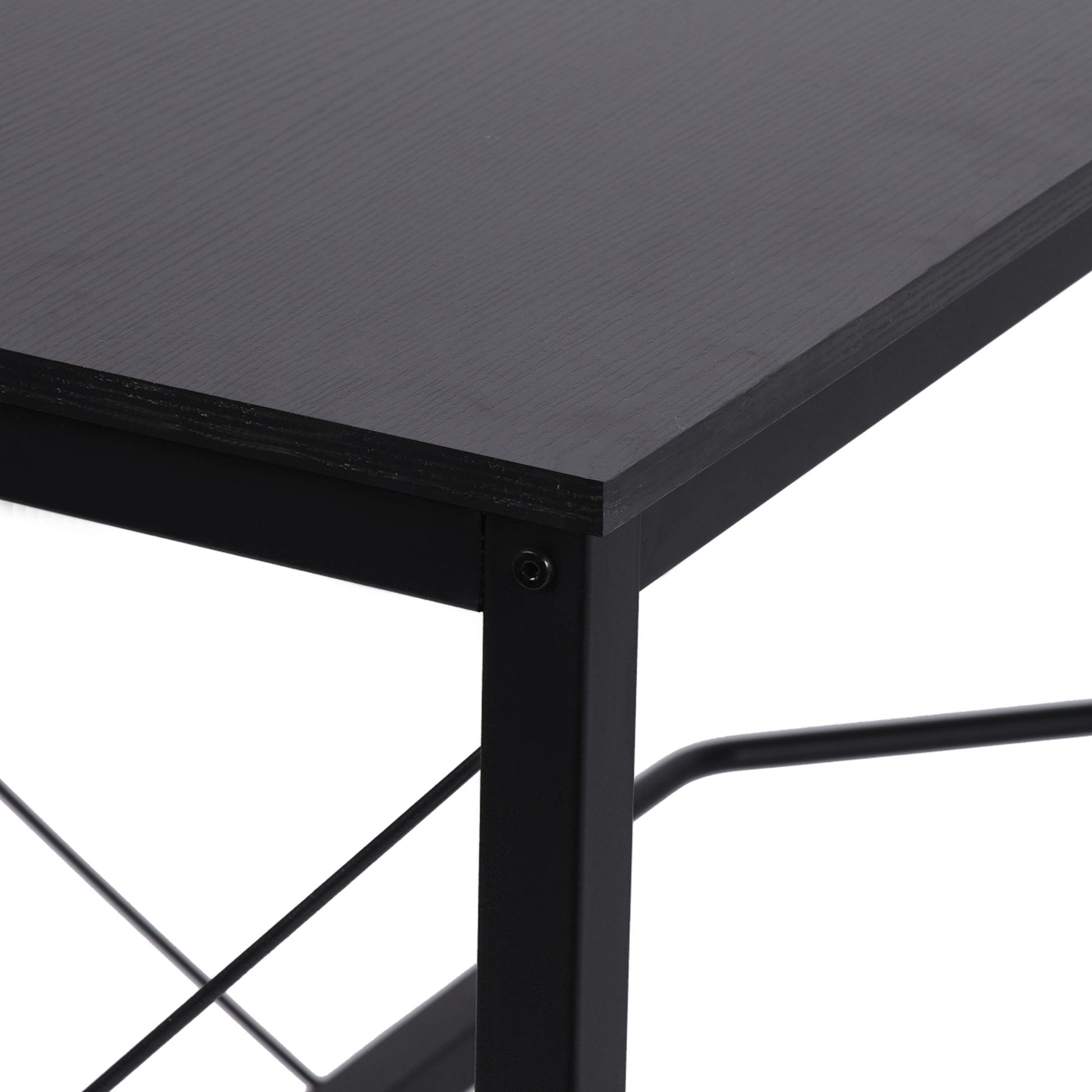 Computer Desk Corner Desk L-Shape Corner Desk MDF Black 150 x 150 x 76 cm