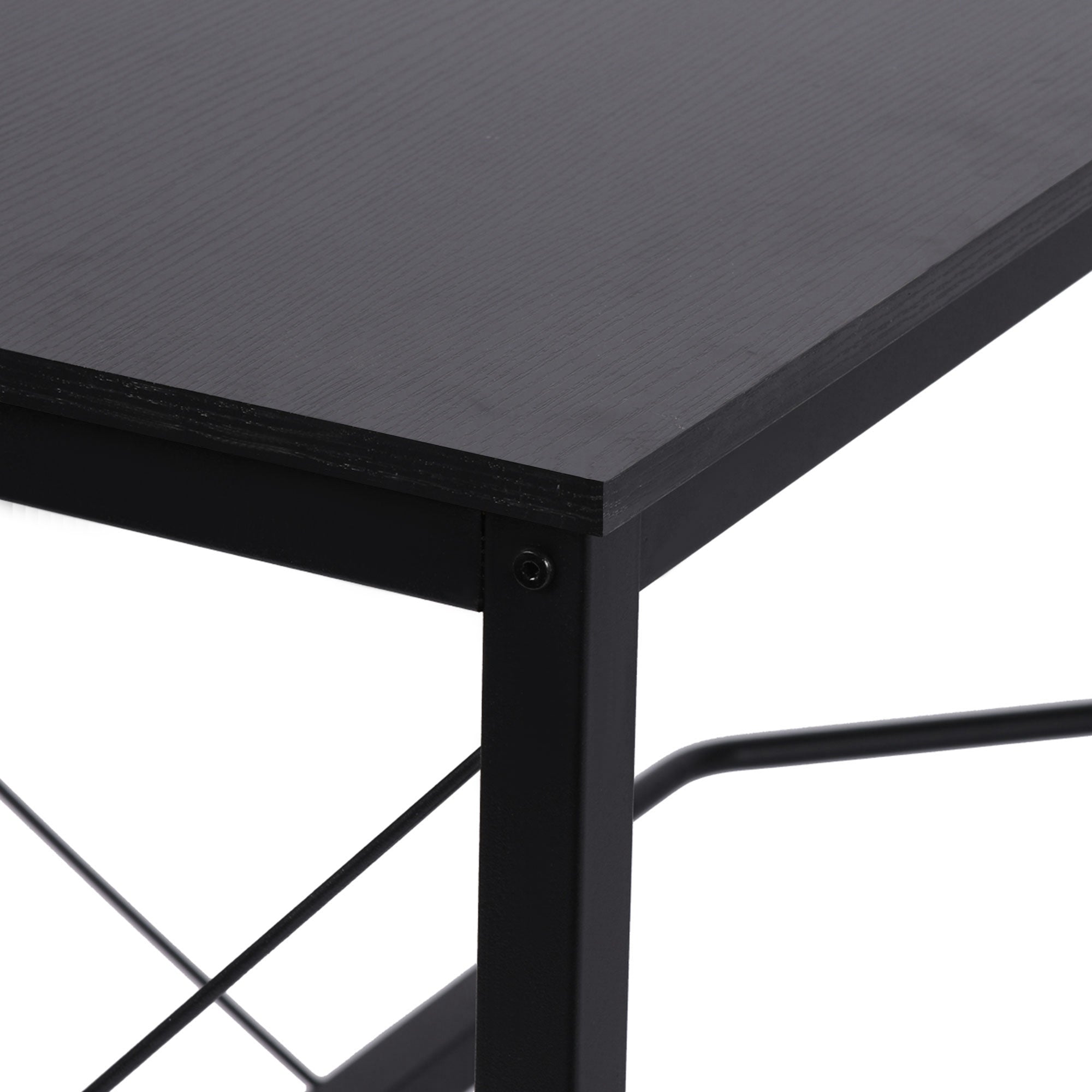 Computer Desk Corner Desk L-Shape Corner Desk MDF Black 150 x 150 x 76 cm