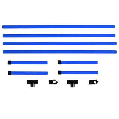 Agility Set Dogs 4-Piece Agility Equipment for Dog Training Pole Set with 4 Adjustable Height Hurdles Carrying Bag Coordination Training Agility Set for Games Training