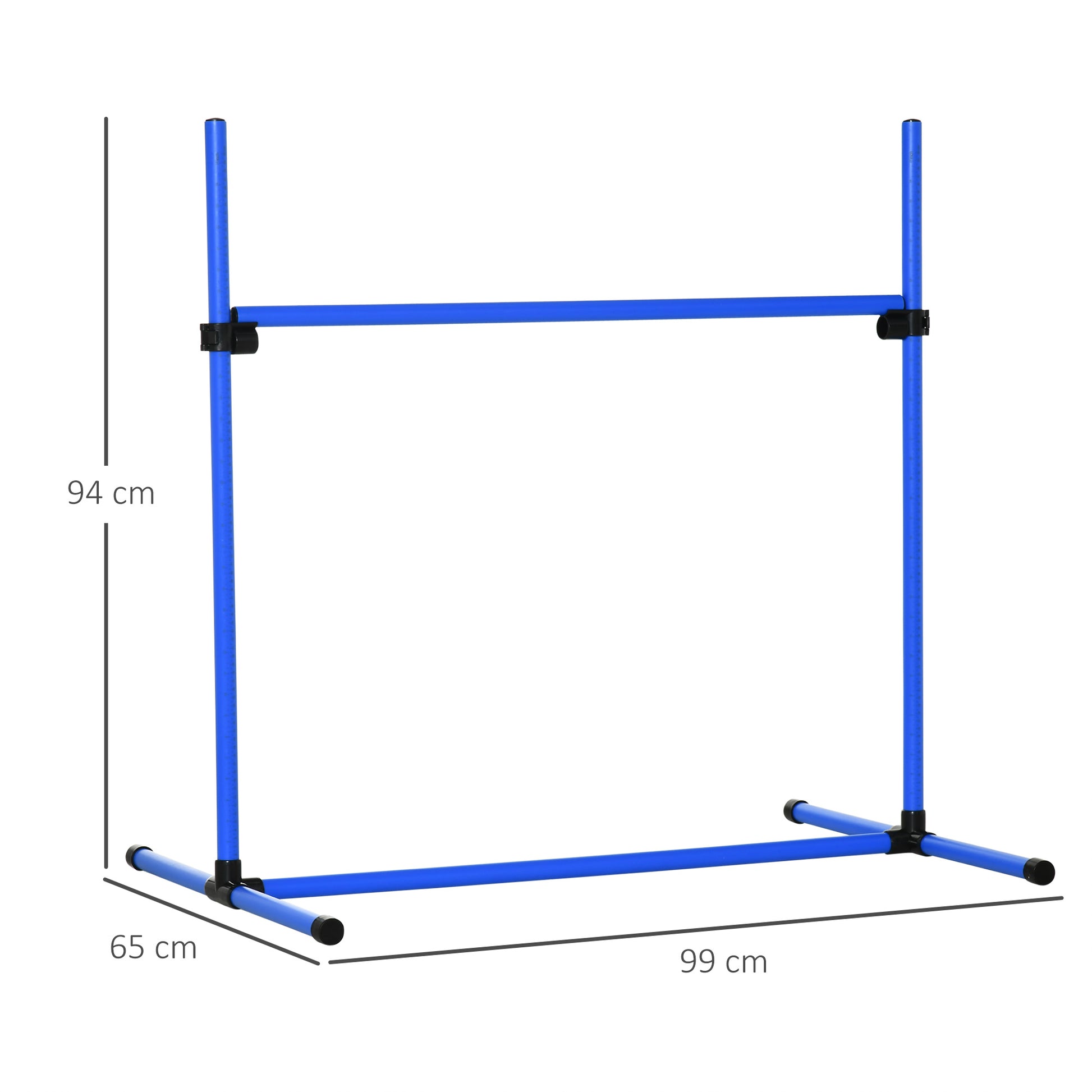 Agility Set Dogs 4-Piece Agility Equipment for Dog Training Pole Set with 4 Adjustable Height Hurdles Carrying Bag Coordination Training Agility Set for Games Training