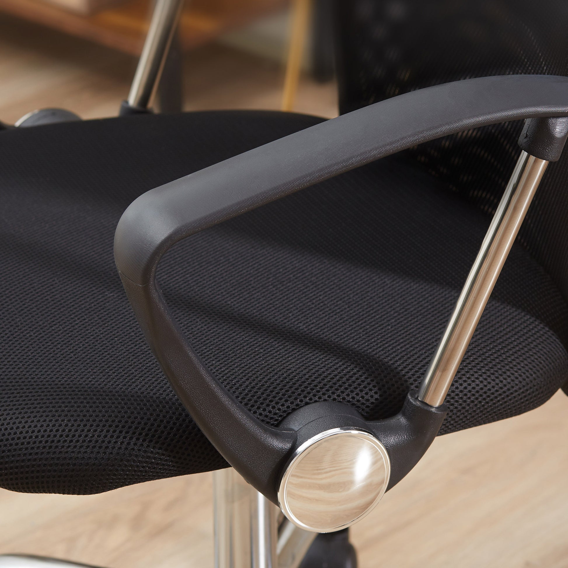 Ergonomic Office Chair, Gaming Chair, Swivel Chair with Rocking Function, Height Adjustable Desk Chair, Foam, Mesh, Black, 63 x 65 x 109-119 cm