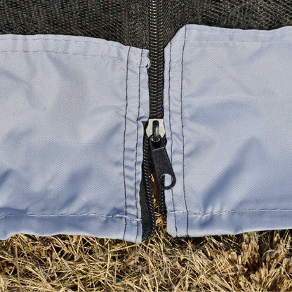 garden pavilion pavilion party tent weatherproof tent with mosquito net metal + polyester Gray 3 x 3 m