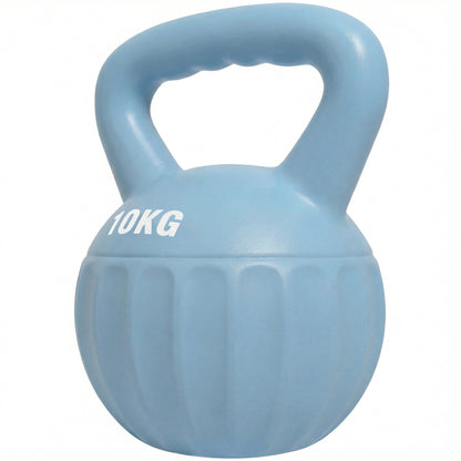 SPORTNOW Kettlebell 10 kg Sand-Filled Kettlebell for Beginners — Home Strength Training, Blue