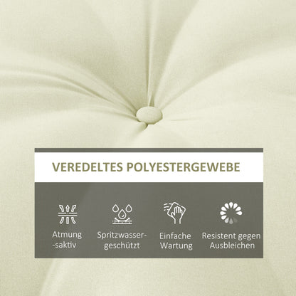 Garden Chair Cushion Seat Cushion for Moon Chair Seat Pad with 10 cm thick padding Chair Cushion, Polyester, Beige