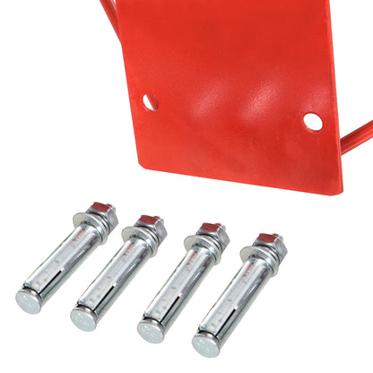 Basketball Hoop, Indoor & Outdoor with Ø46 cm Rim and Net, Wall Mount, Basketball Board for Teenagers Adults, Red + Blue + White