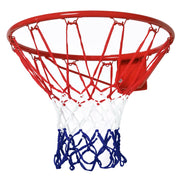Basketball Hoop, Indoor & Outdoor with Ø46 cm Rim and Net, Wall Mount, Basketball Board for Teenagers Adults, Red + Blue + White