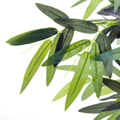 Artificial Plant, 180 cm Artificial Bamboo Tree, Artificial Plant with Planter, Indoor Plant like Real, for Living Room, Bedroom, Green