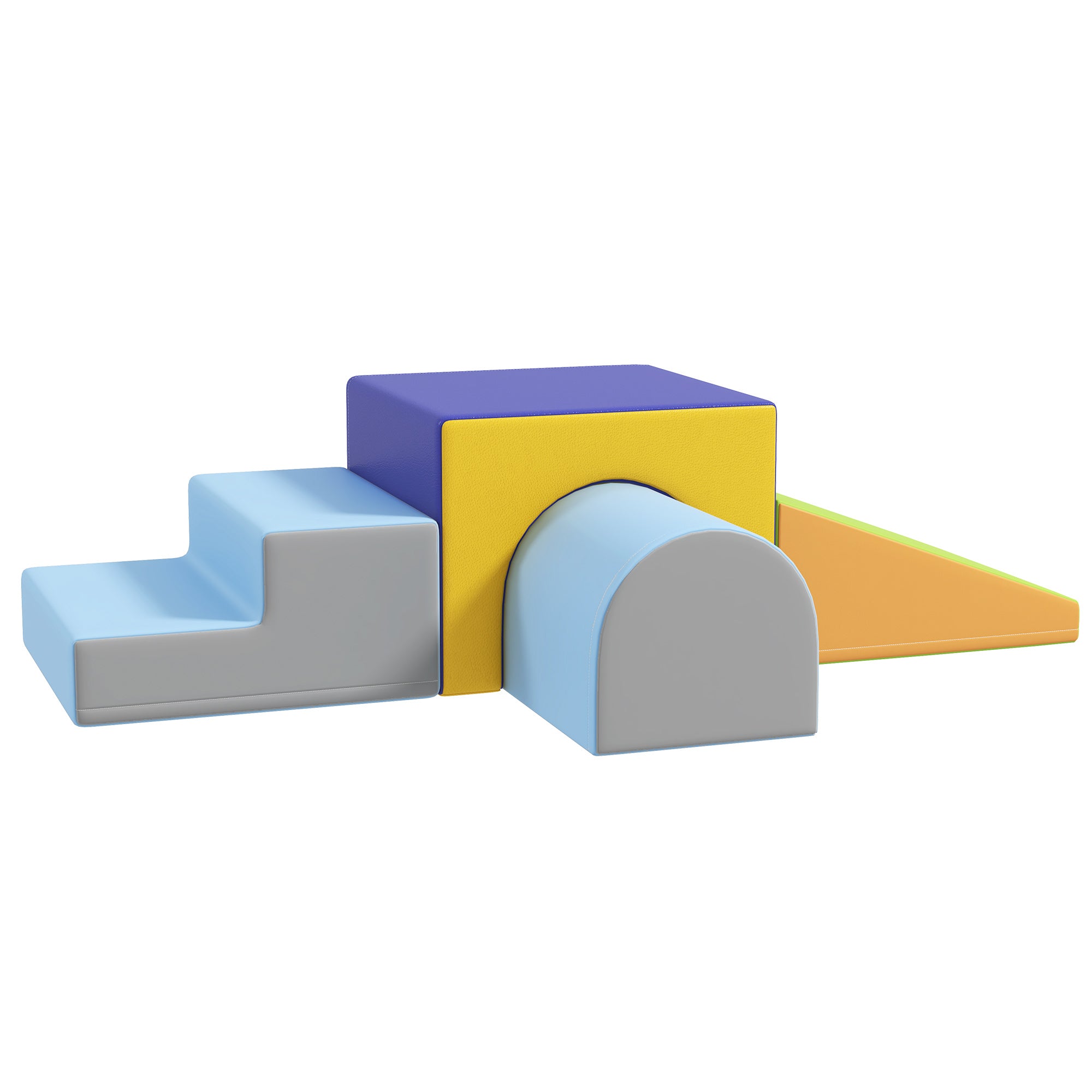 4 pcs. Foam Blocks Children Soft Blocks Climbing Building Blocks Soft Foam Blocks Giant Building Blocks Building Toy Large Blocks Building Set for Babies & Toddlers Blue