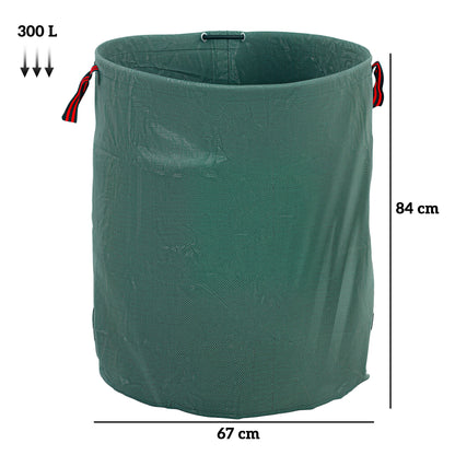 Garden Bag 3x300L Waterproof Garden Waste Bag with Handles, Stable Leaf Bag, Self-standing Garden Bags with UV protection, Reusable Garden Waste Bags for Green Waste