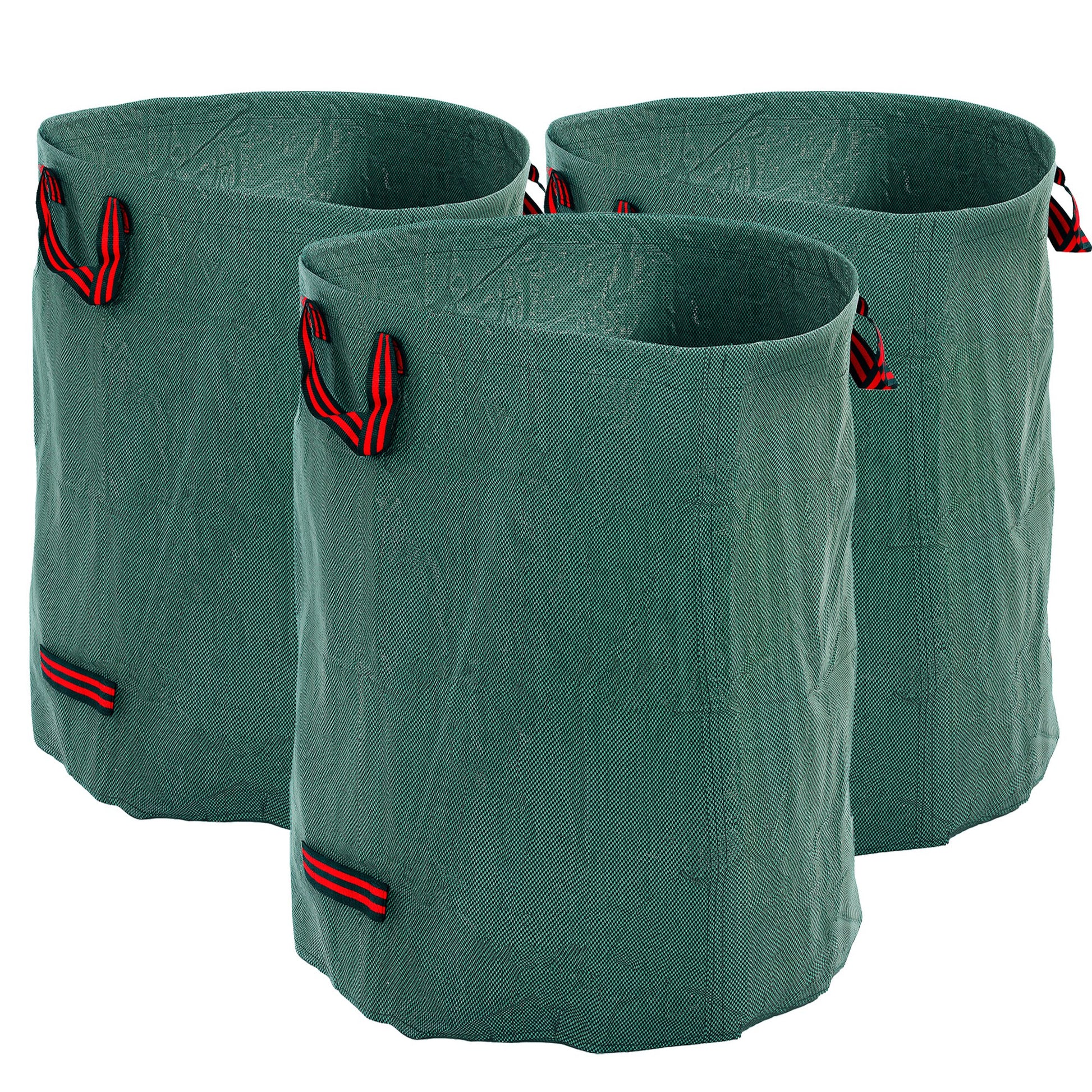 Garden Bag 3x300L Waterproof Garden Waste Bag with Handles, Stable Leaf Bag, Self-standing Garden Bags with UV protection, Reusable Garden Waste Bags for Green Waste