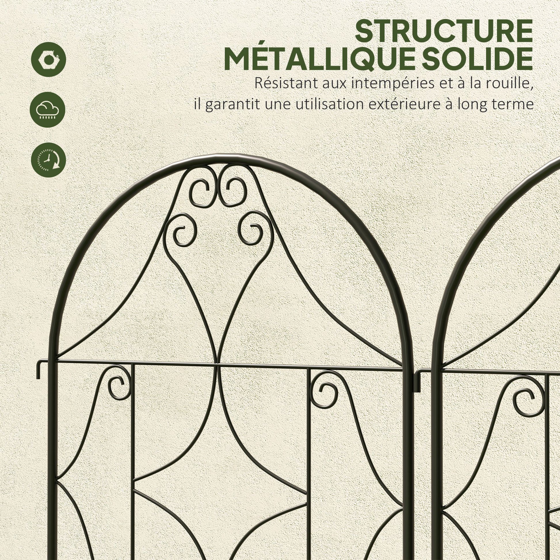Metal Trellis 2 Pack for Insertion Rust-resistant Trellis for Climbing Plants 50x150 cm Garden Lattice for Indoor Plants Plant Trellis for Tomatoes Vegetables Flowers Climbing Plants Black