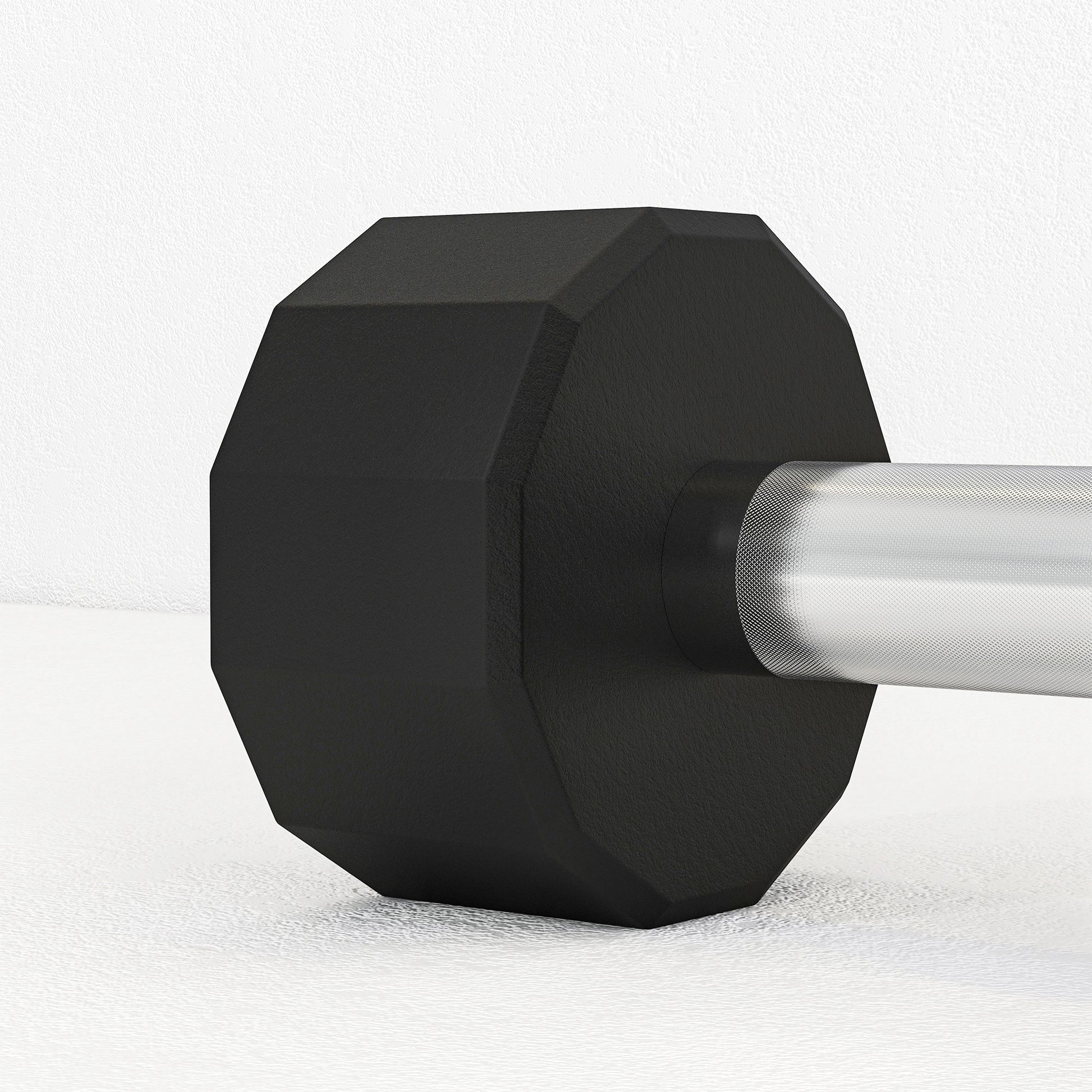 SPORTNOW Set of 2 12-Sided Dumbbells 2x12 kg in Metal and Rubber, Gym Dumbbell Set with Non-Slip Grip, 26x14x14 cm, Black