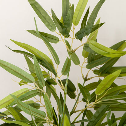 Artificial Bamboo Large 90 cm Fake Plant, Plastic Bamboo Artificial Plants Lifelike, Faux Bamboo in Pot Decor for Living Room, Bedroom, Garden