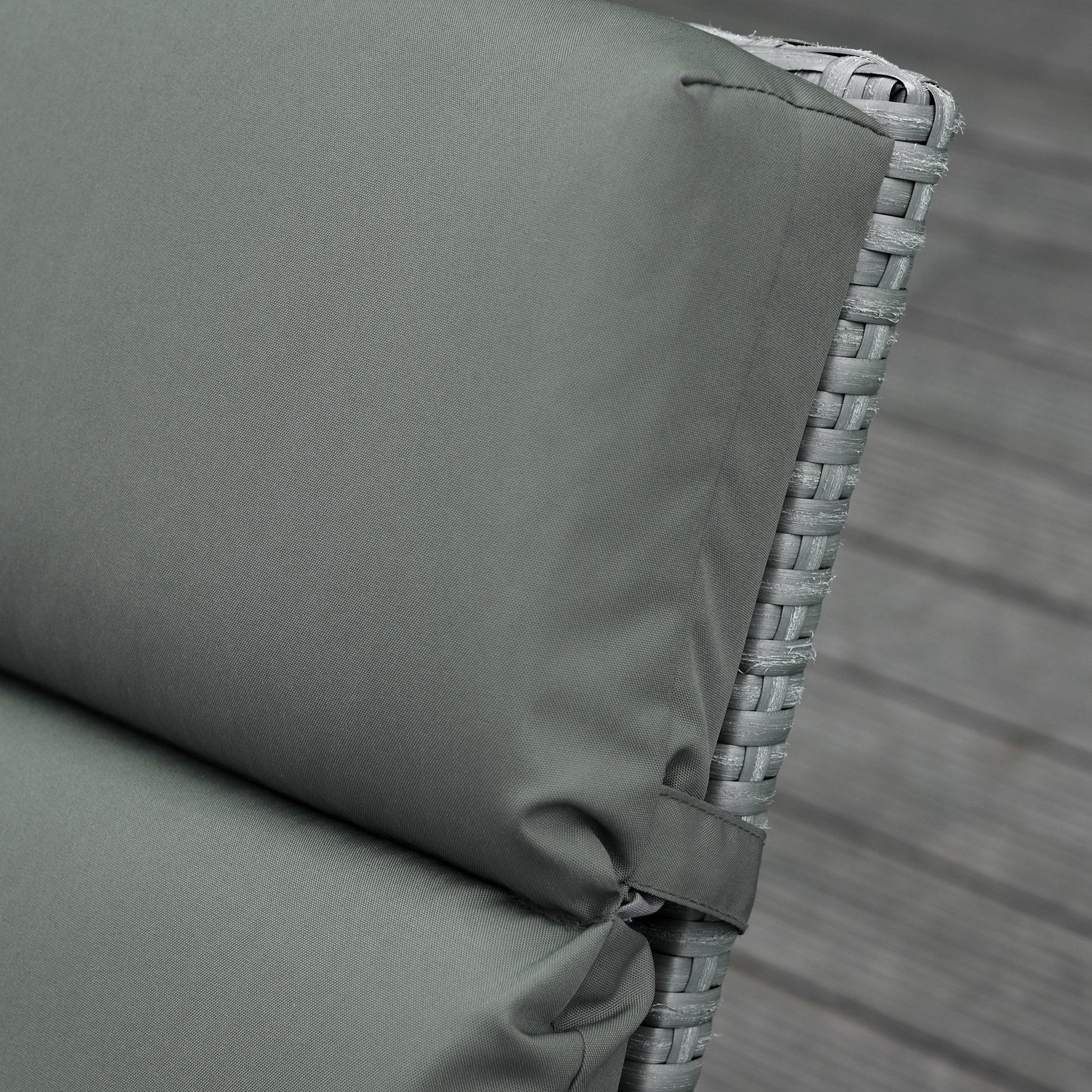 Pack 2 Lounger Cushions 77.17x21.65x3.15 inches Padded Mattress for Garden Chair Terrace Balcony Gray