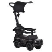 Ride-On Toy for Kids with Mercedes G350 License Ride-On Car for Kids 1-3 Years with Horn Removable Canopy and Guardrail Load 25 kg 85.5x40.5x95 cm Black