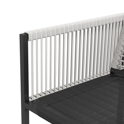 5-piece dining set for 4 people Dining table with 4 chairs Dining room set with folding chairs Kitchen table set with steel frame Balcony furniture Garden furniture for terrace, balcony Black