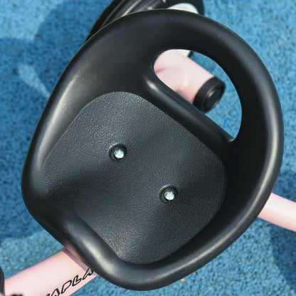 Tricycle, Kids Bike with Adjustable Seat, Balance Bike with Bike Basket, Bell, Pedal Bike for Children 2-5 Years, Metal, Pink