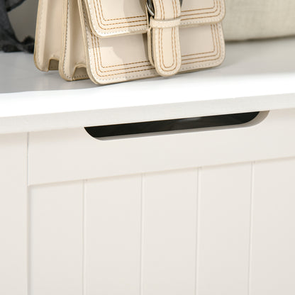 Modern 3-in-1 Freestanding Coat Rack with 4 Hooks, Storage Bench, and Coat Hanger, Space-Saving Entryway, Hallway, Bedroom Furniture in Wood, 71.5x39.5x170 cm, White