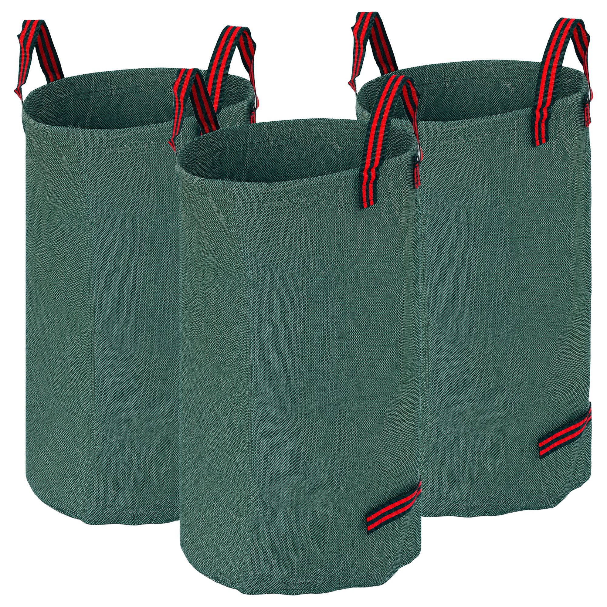 Garden Bag 3x120L Waterproof Garden Waste Bag with Handles, Stable Leaf Bag, Self-standing Garden Bags with UV Protection, Reusable Garden Waste Bags for Garden Waste Greenery