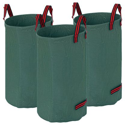 Garden Bag 3x120L Waterproof Garden Waste Bag with Handles, Stable Leaf Bag, Self-standing Garden Bags with UV Protection, Reusable Garden Waste Bags for Garden Waste Greenery