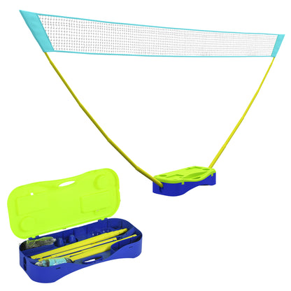 SPORTNOW 2 in 1 Badminton Net, 4m Badminton Net with Stand, Volleyball Net, Adjustable Tennis Net with Carry Bag, Shuttlecock Net for Indoor, Outdoor