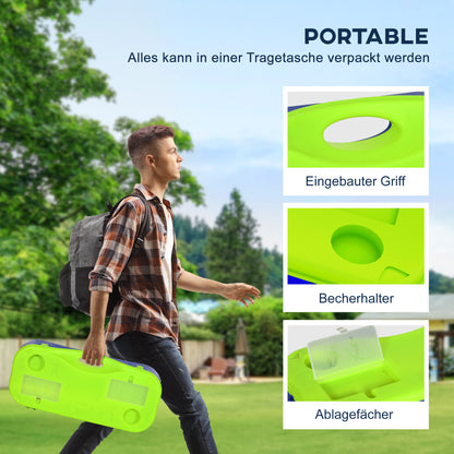 SPORTNOW 2 in 1 Badminton Net, 4m Badminton Net with Stand, Volleyball Net, Adjustable Tennis Net with Carry Bag, Shuttlecock Net for Indoor, Outdoor