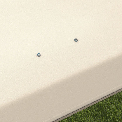 3x3 Folding Gazebo for Outdoor Garden Portable Canopy with Mosquito Nets Carrying Bag Steel Frame and Resistant Oxford Fabric for Parties Camping Beige