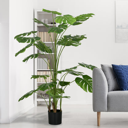 Artificial Plants, Artificial Monstera Deliciosa, 180 cm Artificial Plant with 24 Branches, Indoor Plant, Artificial Tree, Plant Decor for Indoor, Green