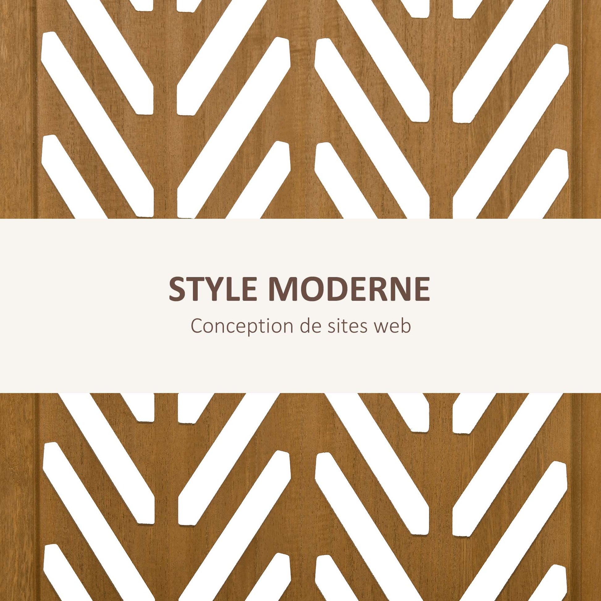 Wooden Lattice Room Divider Interior Folding Partition 4 Panels Natural Wood 160 x 170 cm