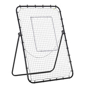 Soccer Rebounder, Foldable Soccer Goal, Kickback Rebound Wall with 4 Adjustable Levels, Metal Frame for Kids, Adults 123 x 73 x 178.5 cm, Black