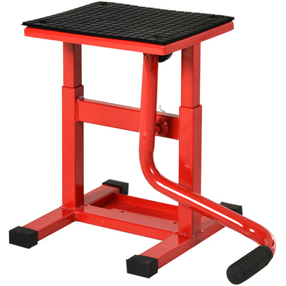 Adjustable Height Lifting Platform 27.5-39.5 cm Motorcycle Lift with Crank Non-Slip Base Lifting Stand 150 kg Load for Motorcycle Repair Workshop Garage