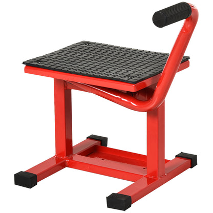 Adjustable Height Lifting Platform 27.5-39.5 cm Motorcycle Lift with Crank Non-Slip Base Lifting Stand 150 kg Load for Motorcycle Repair Workshop Garage