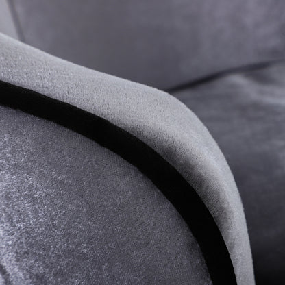 Luxury Pet Sofa with Pillow Cat Sofa Elevated Dog Bed Dog Couch Pet Bed Plush Pine Wood Light Gray 69 x 49 x 38 cm