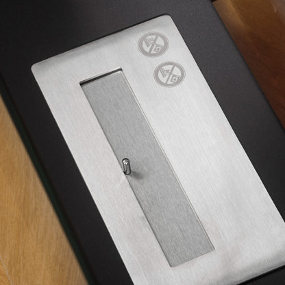 Freestanding Ethanol Fireplace in Metal and Tempered Glass with 1.5 L reservoir, approx. 3-hour burning time Coverage 25 m² - dim. 60L x 26W x 50H cm