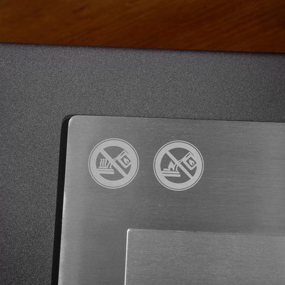 Freestanding Ethanol Fireplace in Metal and Tempered Glass with 1.5 L reservoir, approx. 3-hour burning time Coverage 25 m² - dim. 60L x 26W x 50H cm