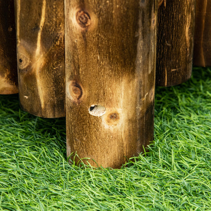 Raised Bed Planter Herb Bed Planting Bed Vegetable Flower Bed Flower Box, Pine Wood 100x38.5x40 cm