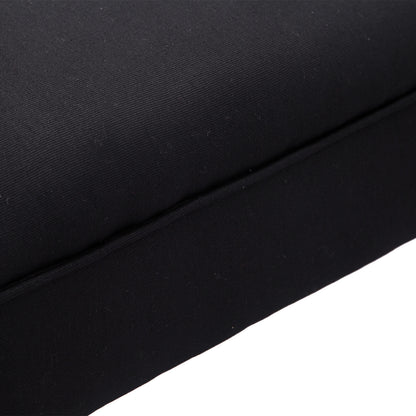 Bed Bench, Upholstered Bench, Seating Bench, Hallway Bench for Bedroom, up to 130 kg Load Capacity, Sailcloth, Black, 102 x 36 x 51 cm