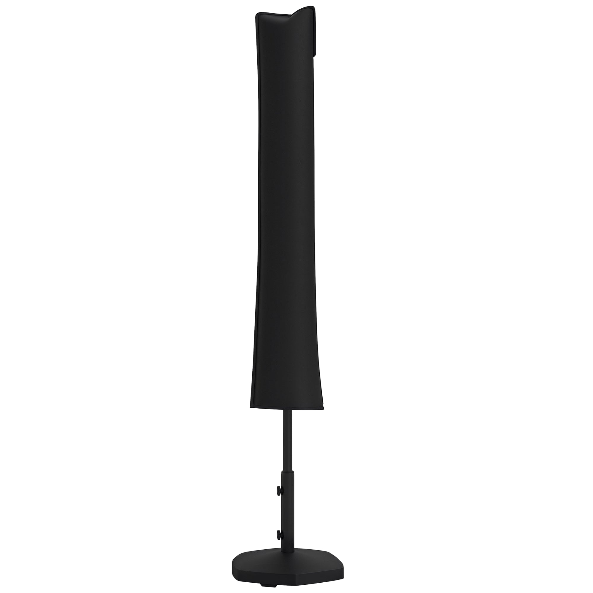 Garden Umbrella Cover Waterproof Oxford 420D Parasol Cover with Zipper for Outdoor Garden 178x25/35 cm Black