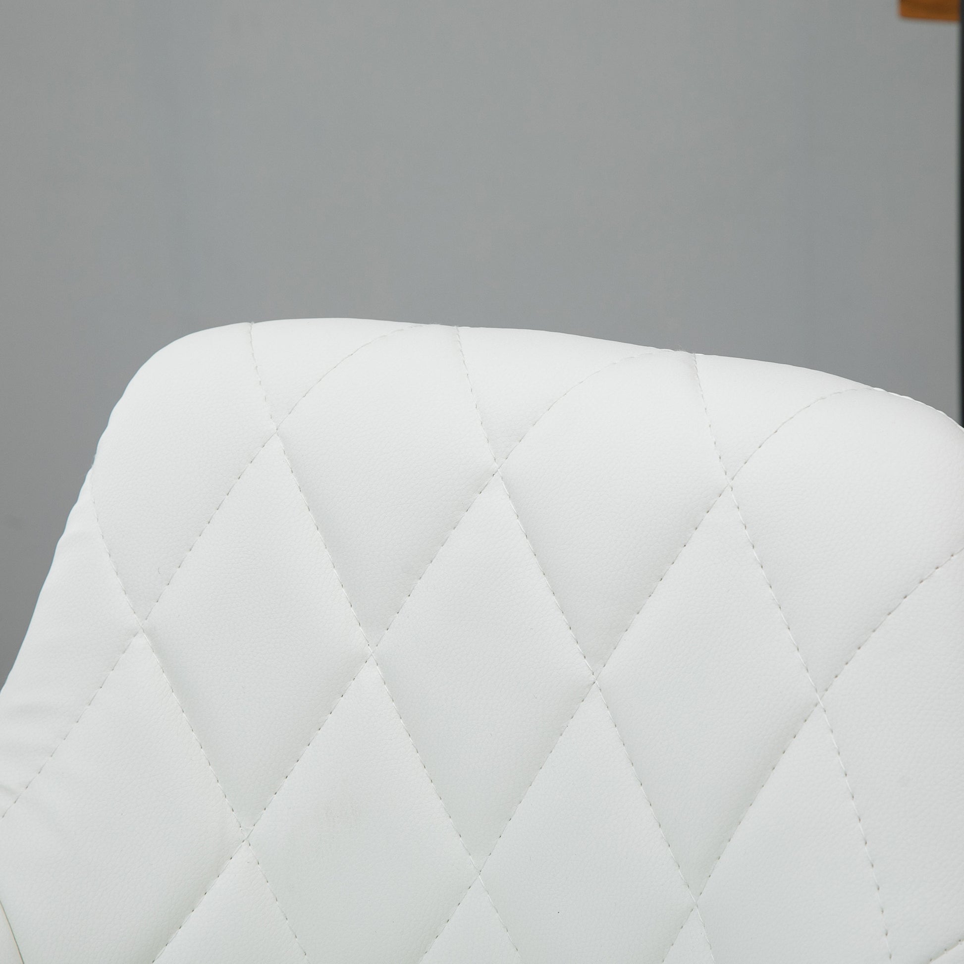 Set of 2 Swivel Bar Stools with Adjustable Height Modern High Dining Chairs with Round Base and Footrest 46x48x83-104 cm White