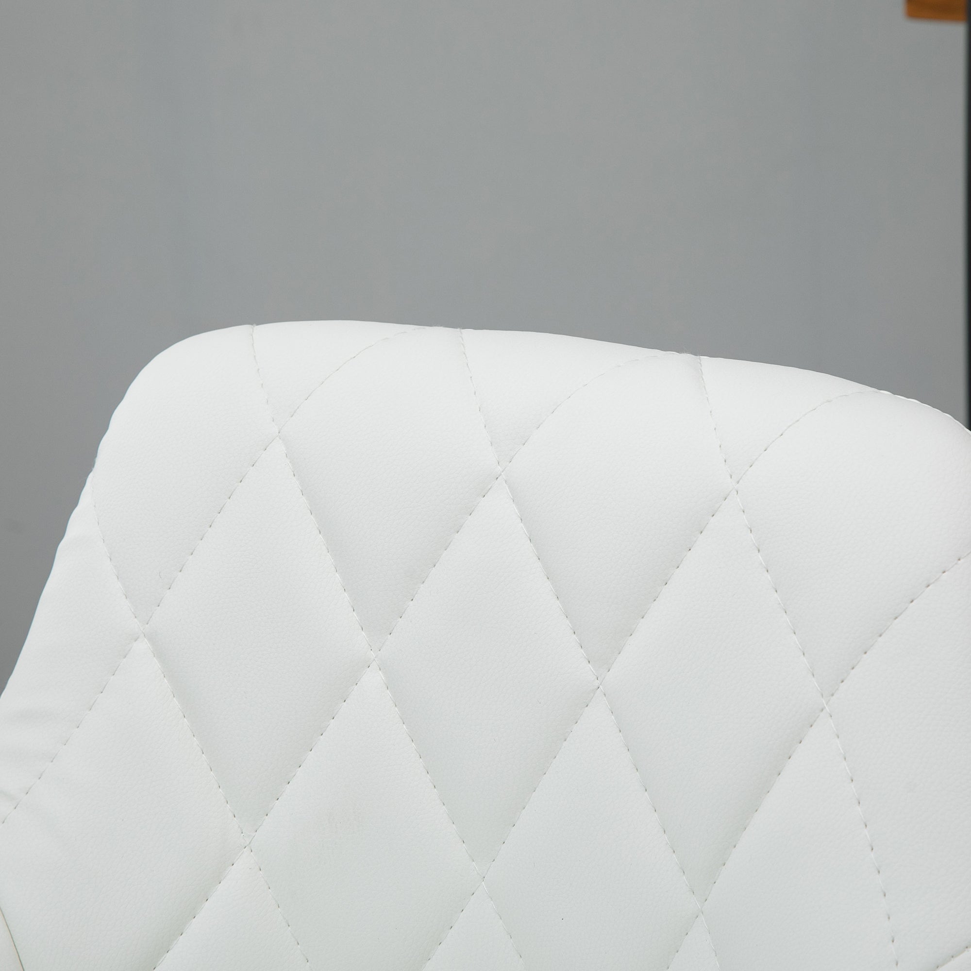 Set of 2 Swivel Bar Stools with Adjustable Height Modern High Dining Chairs with Round Base and Footrest 46x48x83-104 cm White